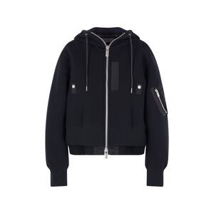 Sacai Women Nylon And Cotton Hoodie